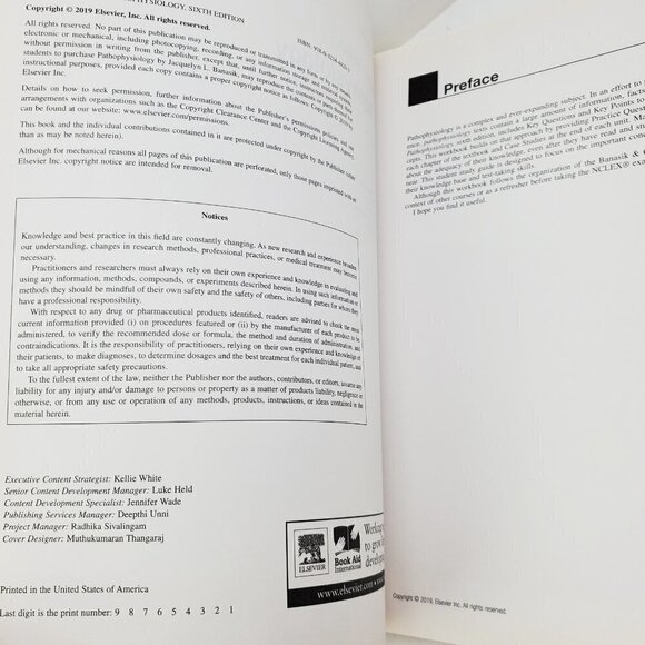 Pathophysiology Study Guide 6th Edition Book by Banasik - Picture 3 of 10